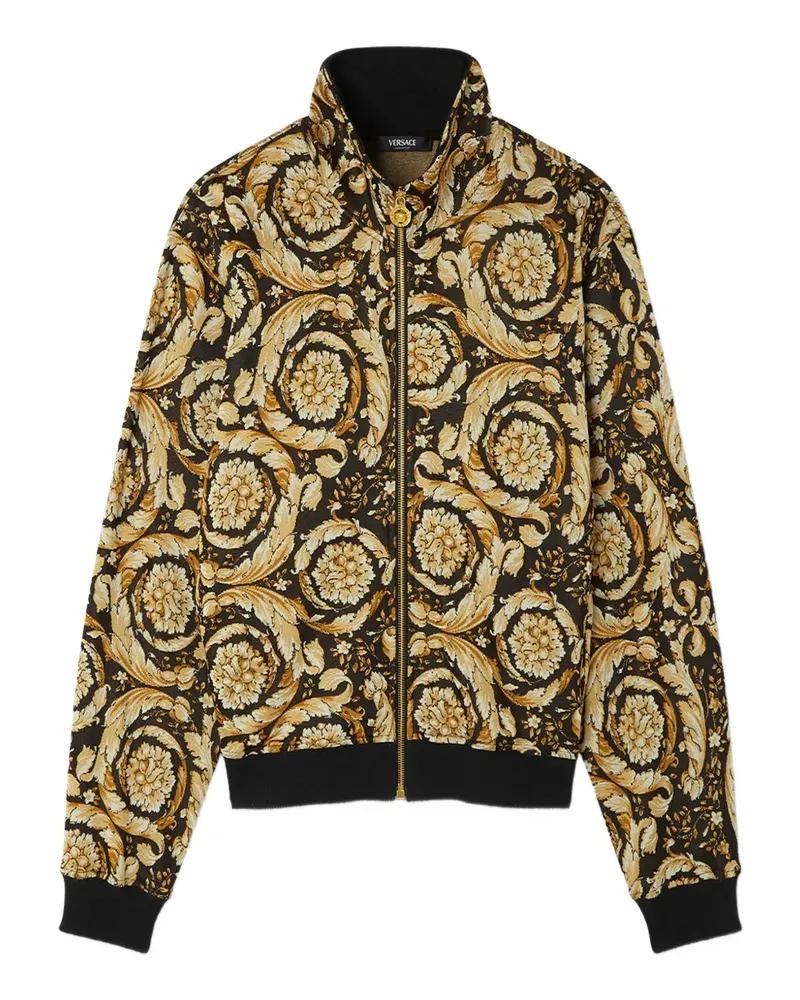 Versace Sweatshirt mit Barocco-Jacquardmuster - Schwarz Schwarz