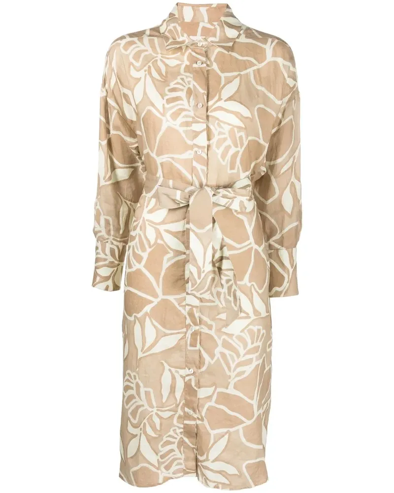 XACUS Kleid mit Print - Nude Nude