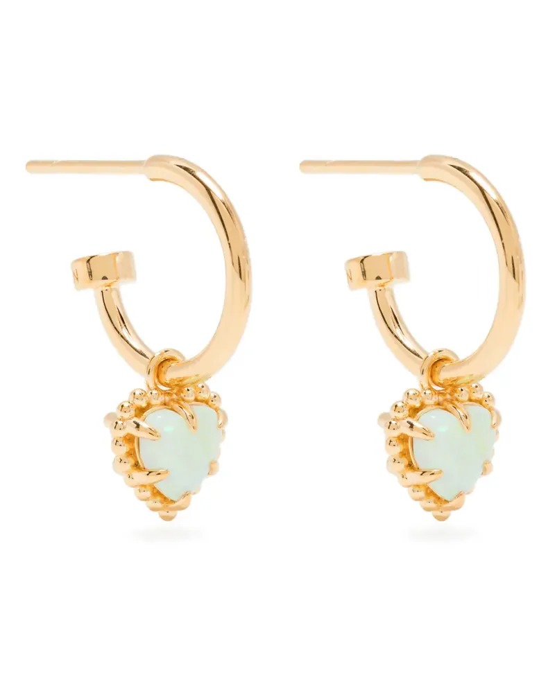 Stolen Girlfriends Club Dahlia's Heart anchor earrings - Gold Gold