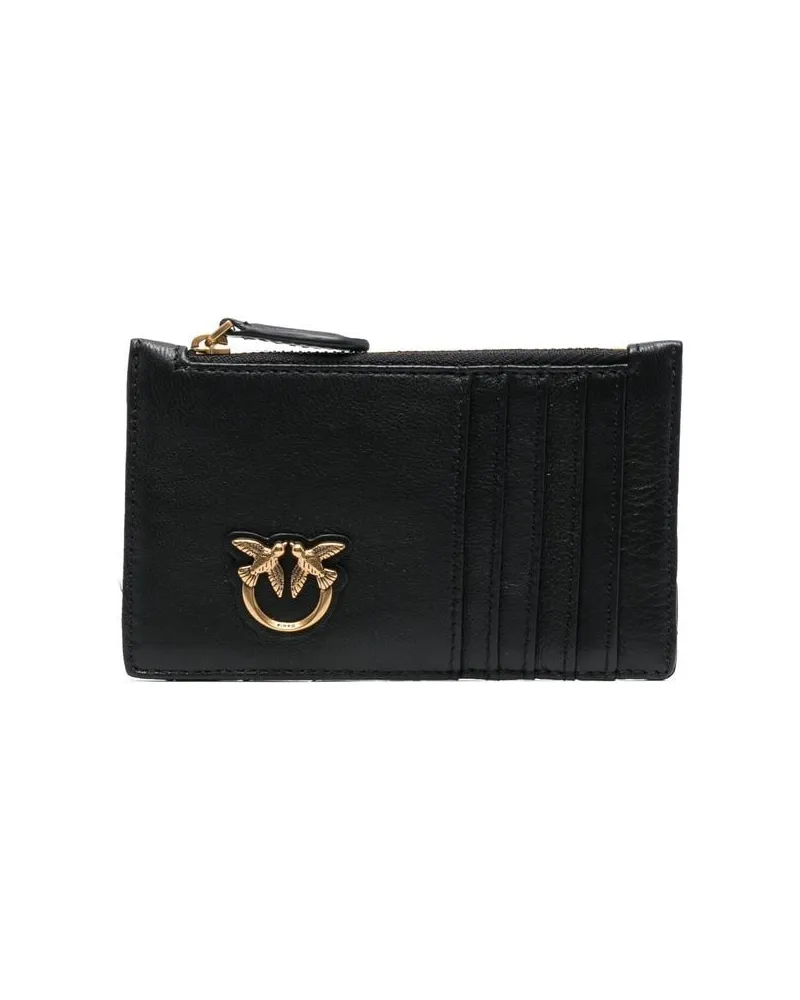 Pinko Portemonnaie mit Logo - Schwarz Schwarz