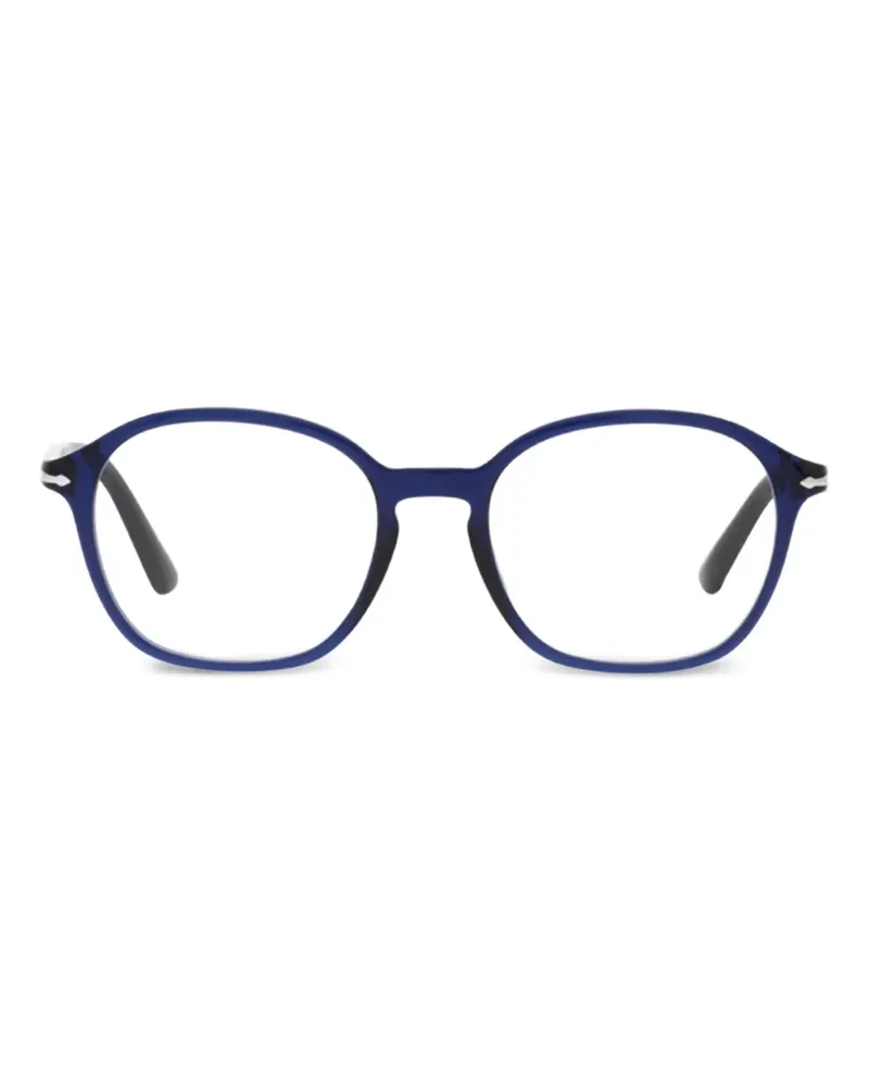 Persol Brille mit rundem Gestell - Blau Blau