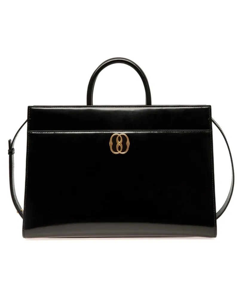 Bally Shopper mit Logo-Schild - Schwarz Schwarz