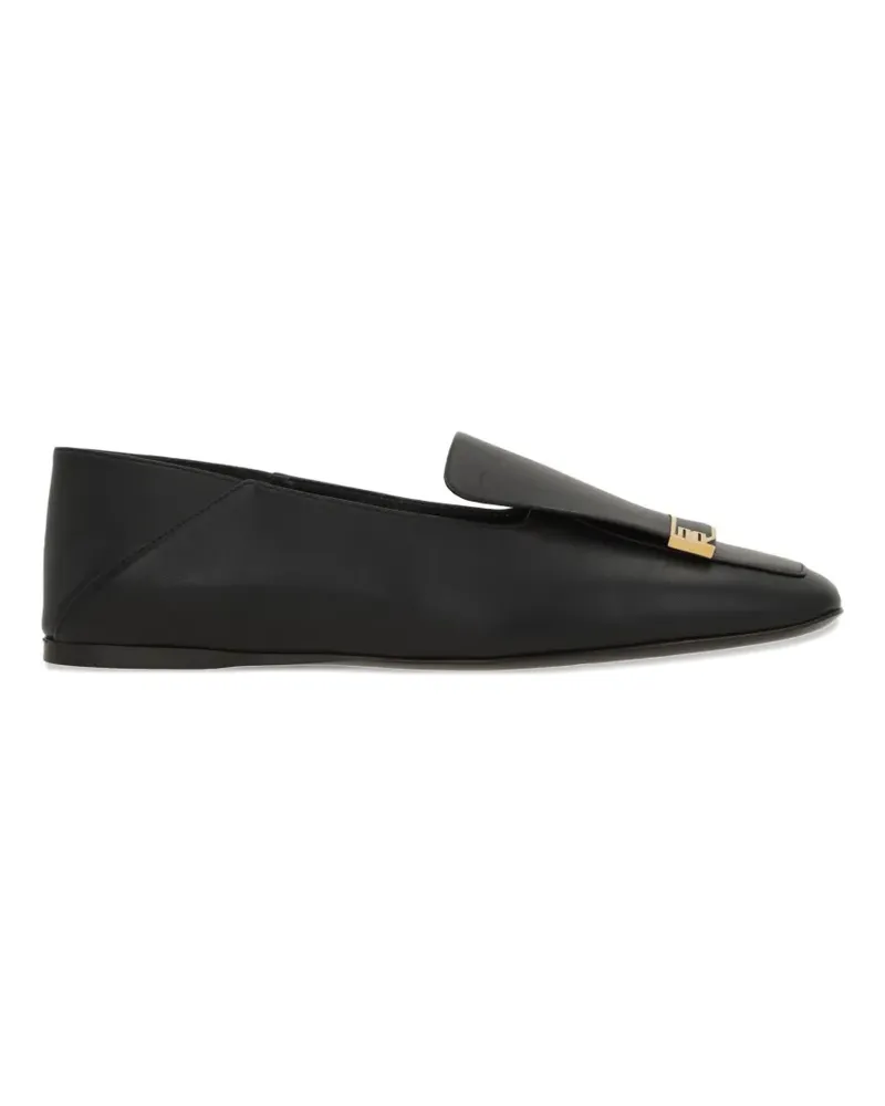 Sergio Rossi square-toe loafers - Schwarz Schwarz
