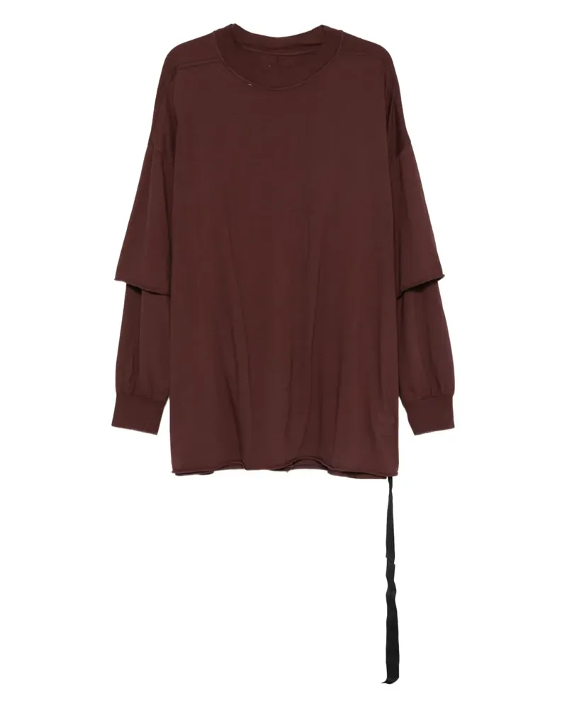 DRKSHDW by Rick Owens Langarmshirt im Layering-Look - Rot Rot