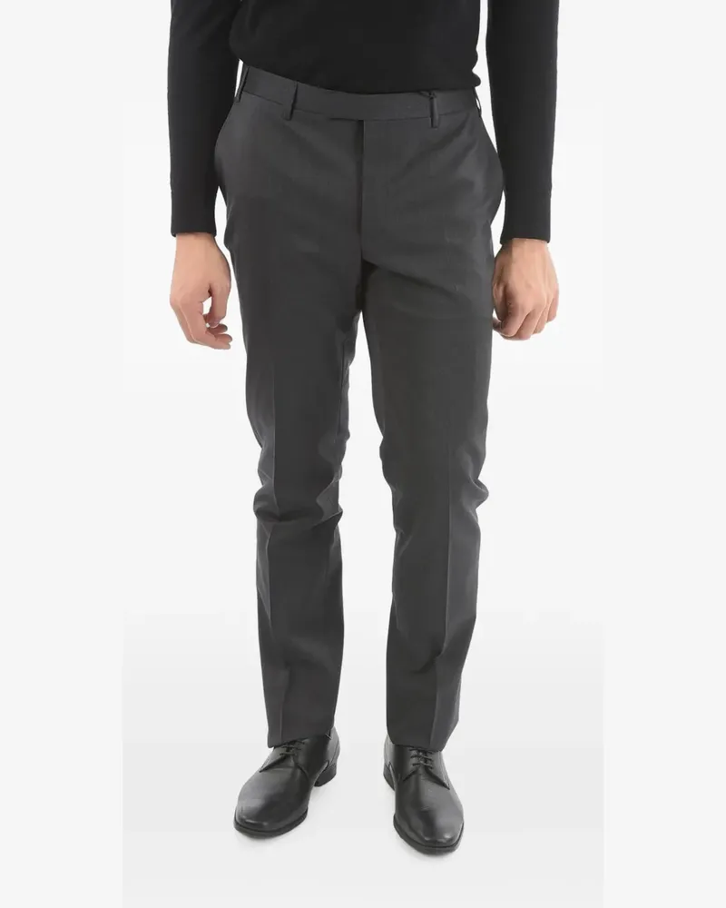 Corneliani hook-and-zip-fastening trousers - Grau Grau
