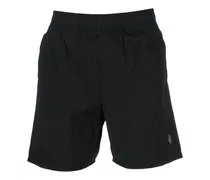 Badeshorts mit Logo-Patch - Schwarz