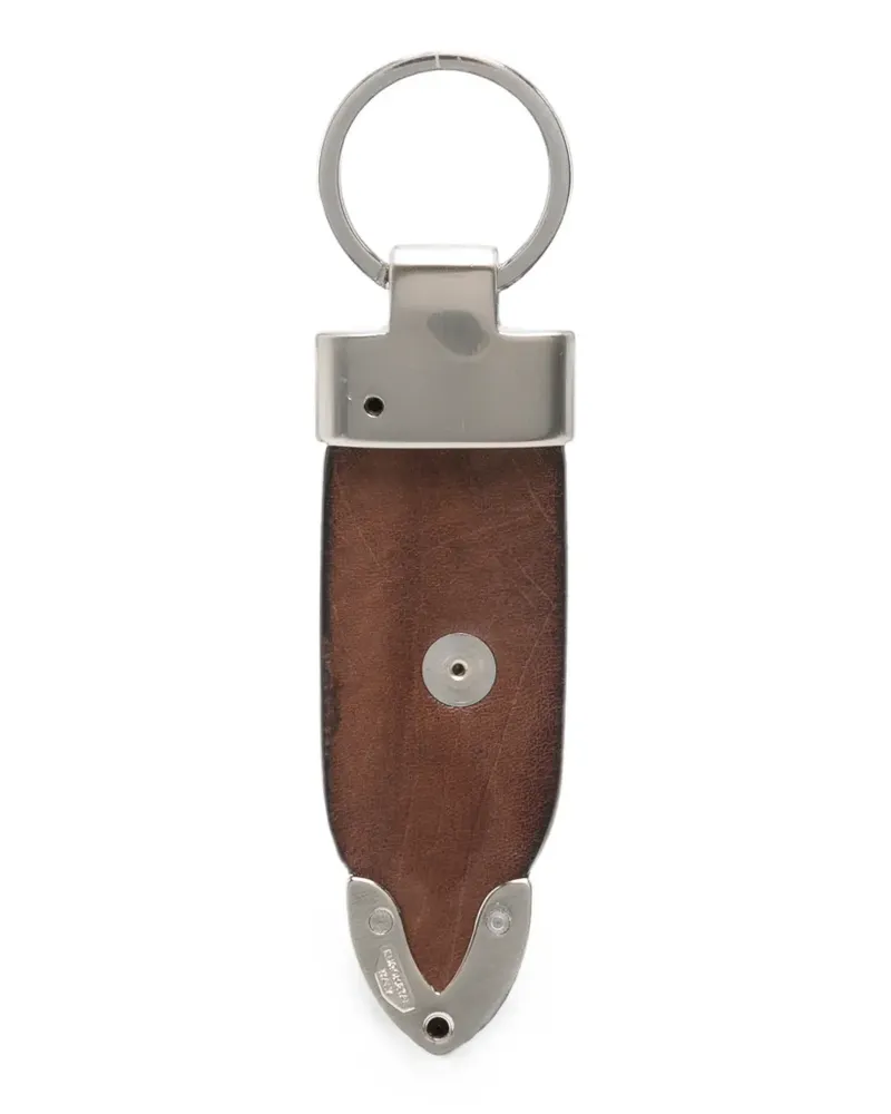 ERALDO stone-embellished leather keyring - Braun Braun
