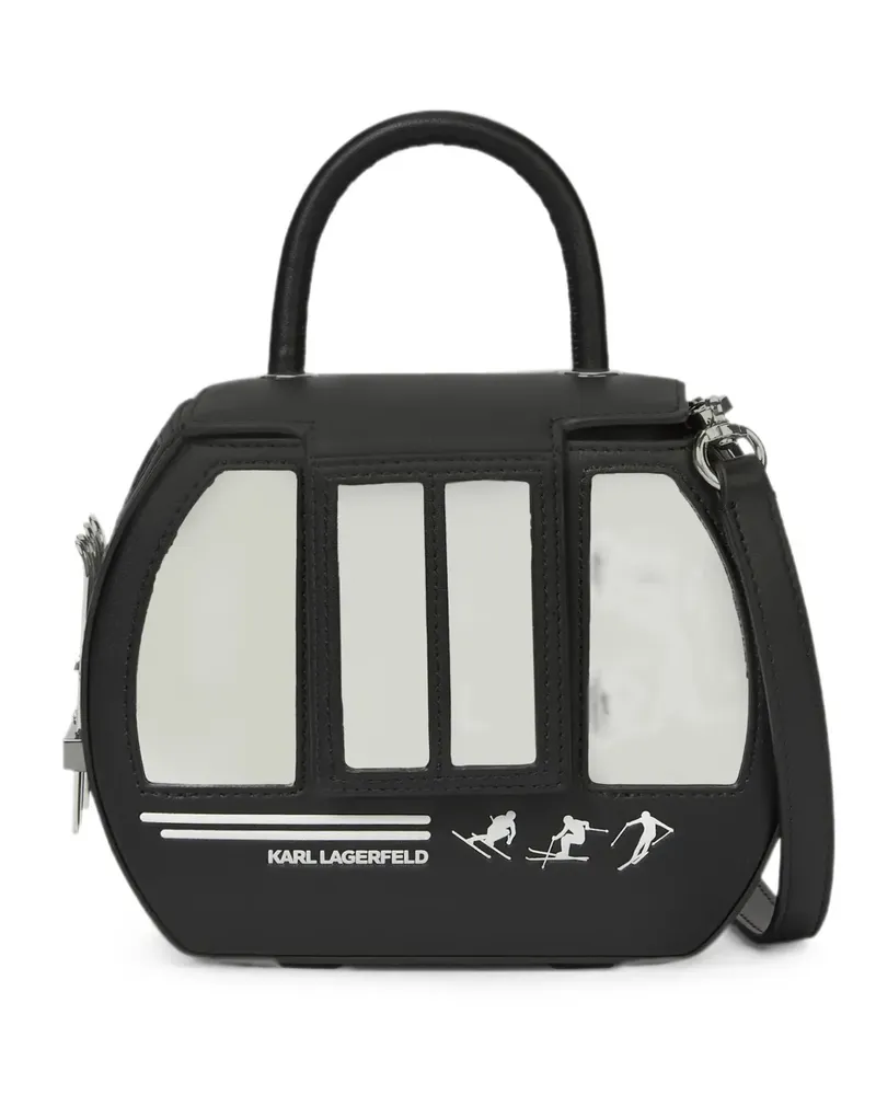 Karl Lagerfeld Ikon Tasche mit Henkel - Schwarz Schwarz