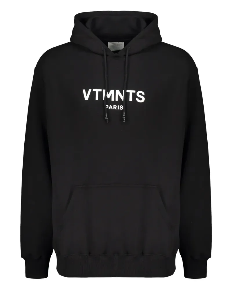 VETEMENTS Hoodie mit Logo-Print - Schwarz Schwarz