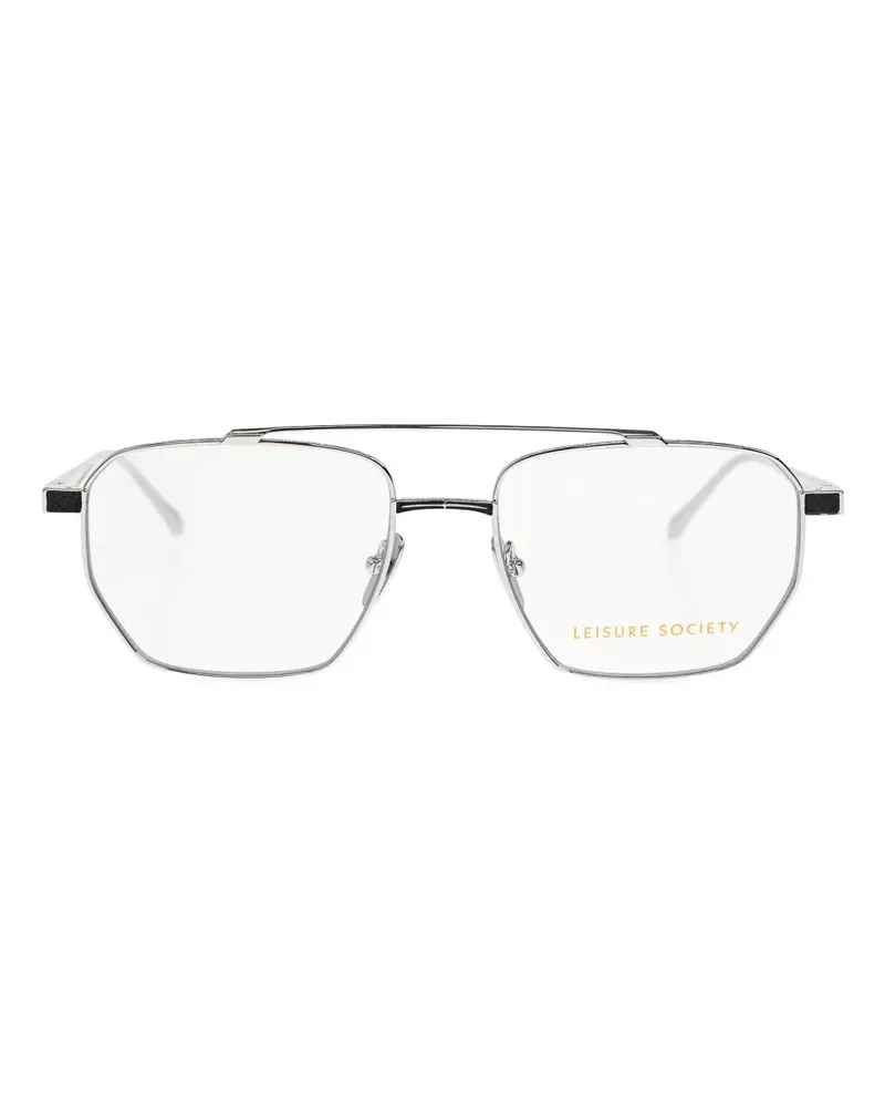 Leisure Society Prism geometric glasses - Silber Silber