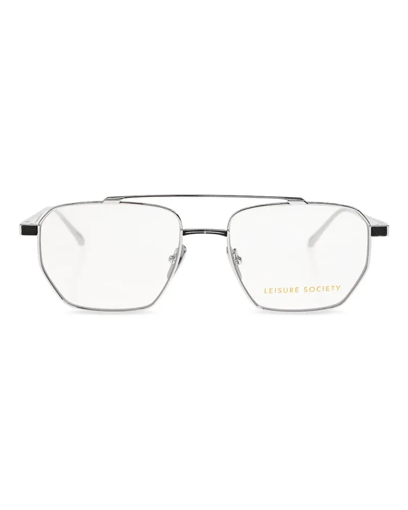 Leisure Society Prism geometric glasses - Silber Silber