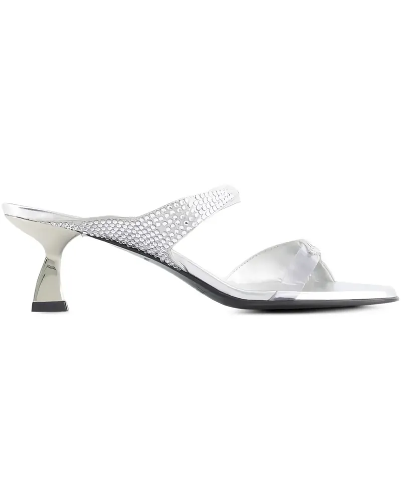 NODALETO 50mm Dona Luna heeled sandals - Silber Silber