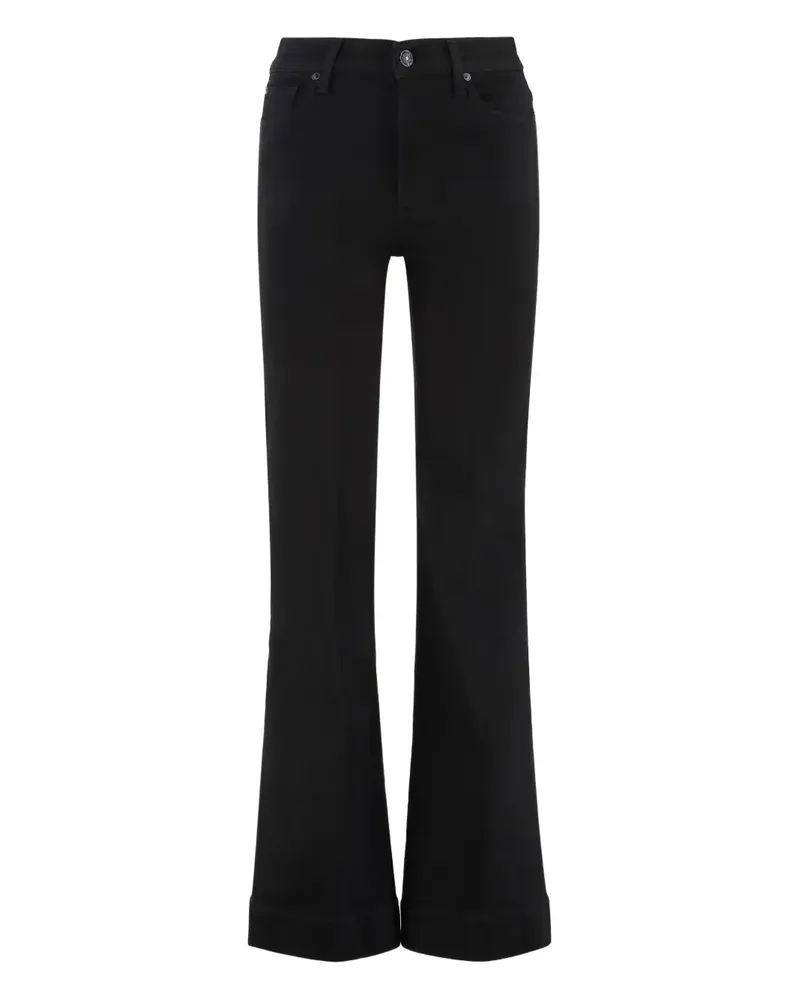 7 for all mankind Dojo Bootcut-Jeans - Schwarz Schwarz