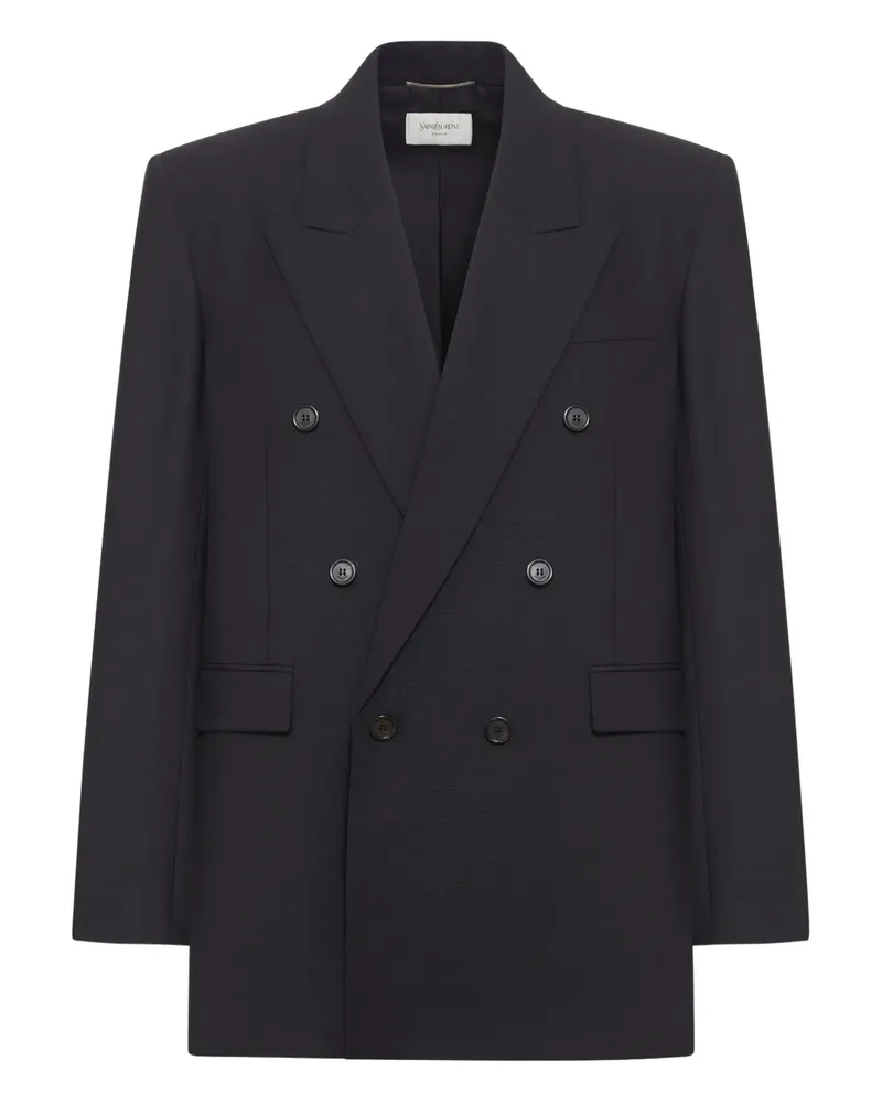 Saint Laurent Klassische Cabanjacke - Schwarz Schwarz