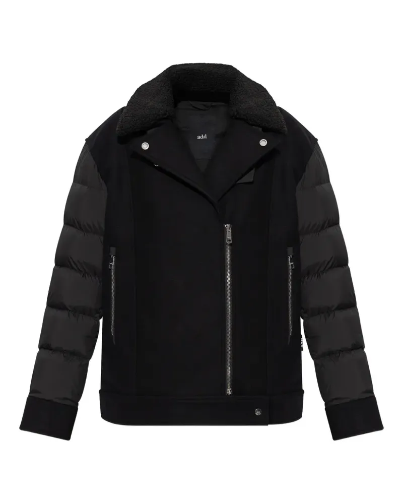 ADD shearling panelled jacket - Schwarz Schwarz