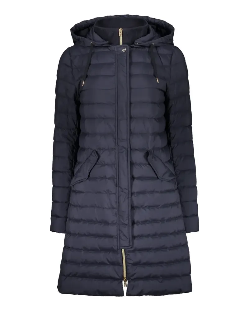 Herno hooded zipped puff coat - Blau Blau