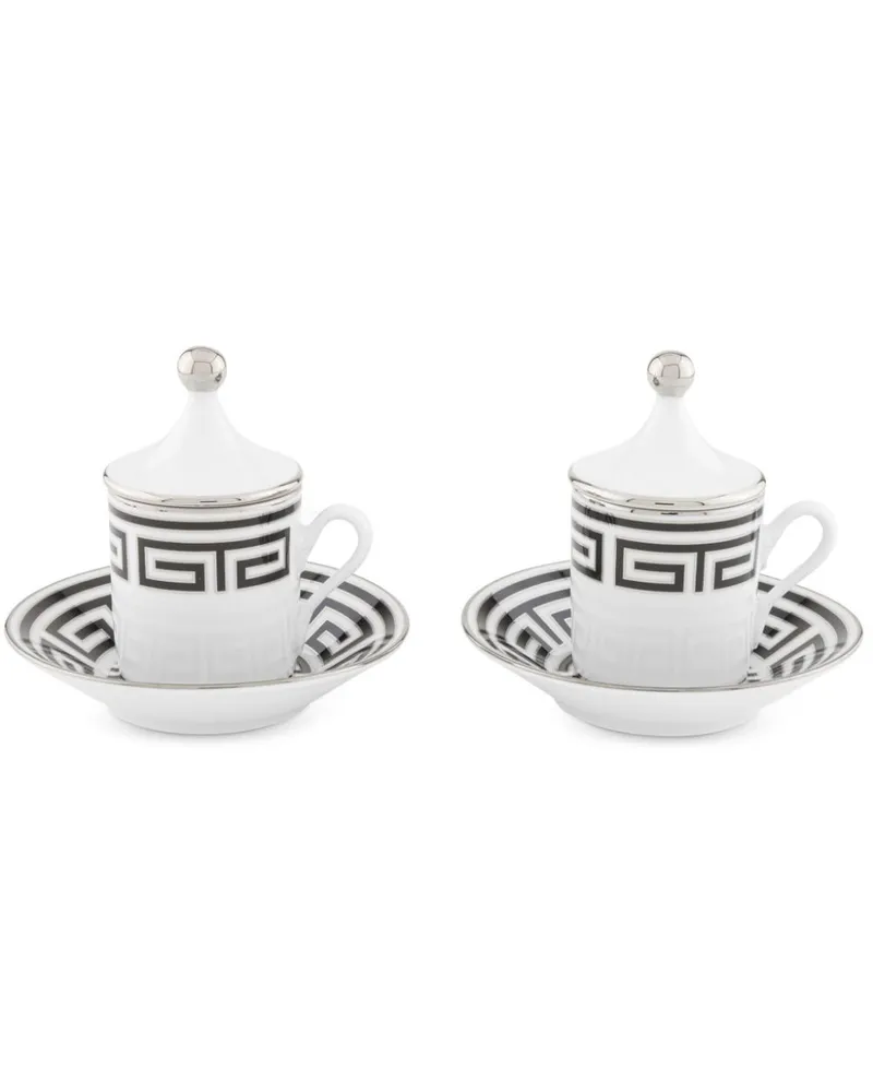 Ginori 1735 Labirinto Kaffeeservice (2er-Set) - Schwarz Schwarz