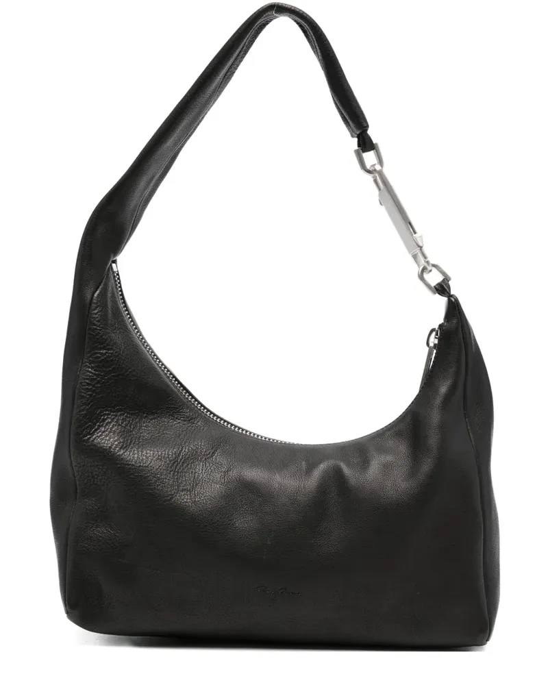 Rick Owens Kleine Gemini Schultertasche - Schwarz Schwarz