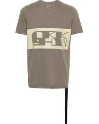 DRKSHDW by Rick Owens T-Shirt mit Zierband Braun