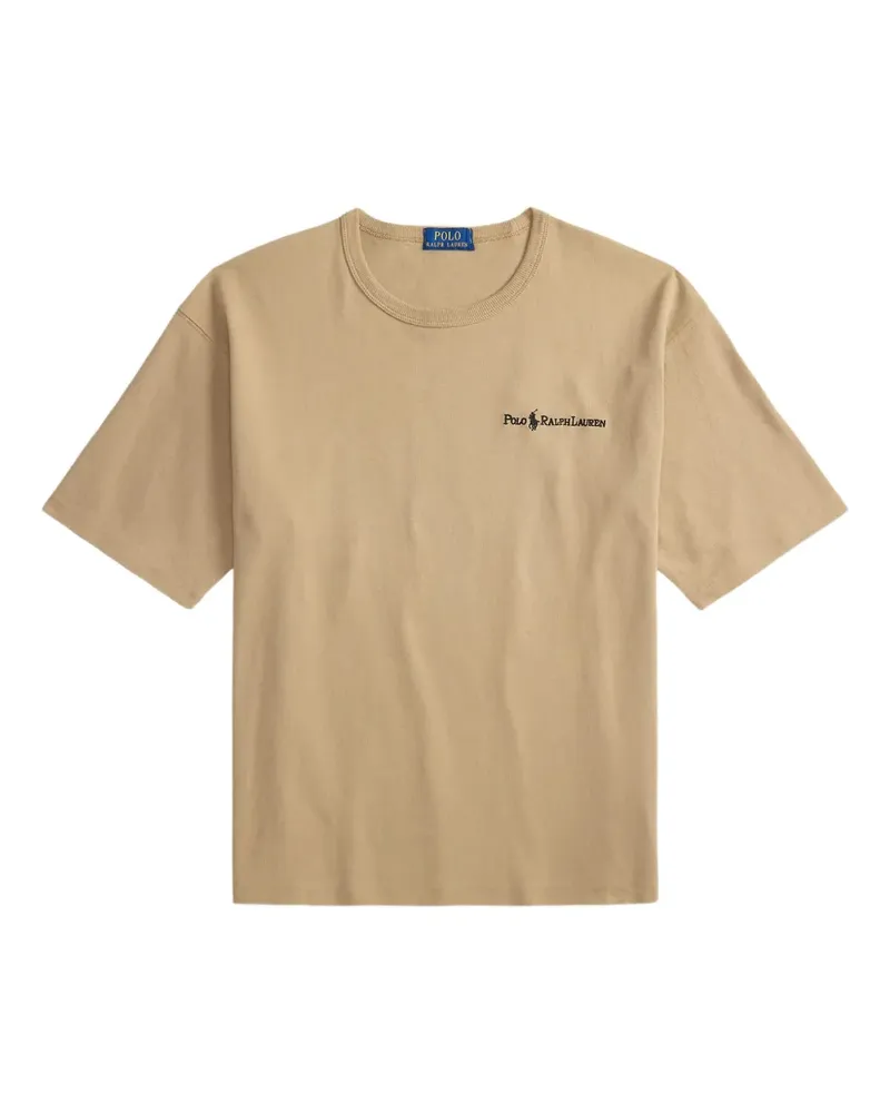 Ralph Lauren T-Shirt mit Logo-Stickerei - Nude Nude