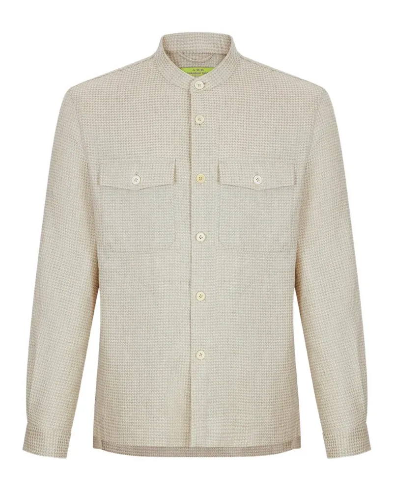 Shanghai Tang flap-pocket shirt - Nude Nude