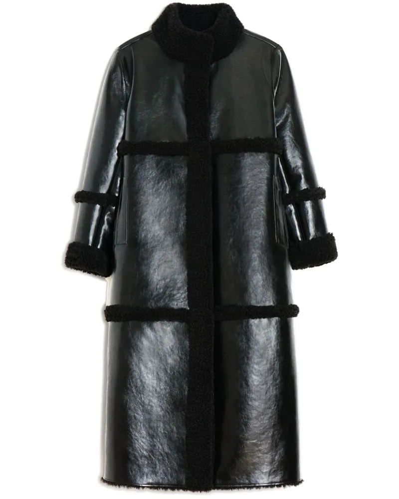 APPARIS Tilly Mantel aus Faux Fur - Schwarz Schwarz