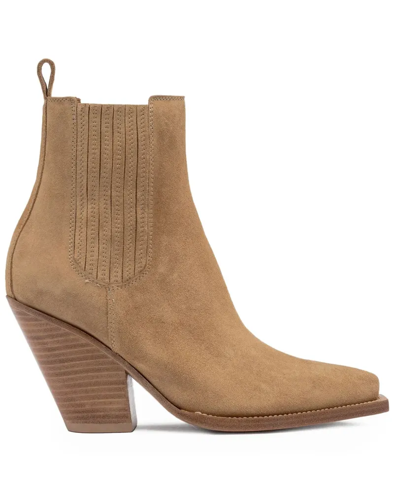 Buttero Spitze Stiefeletten aus Wildleder - Braun Braun