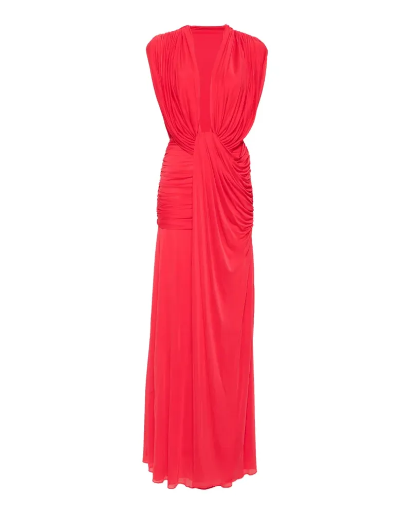 Christopher Esber Ripple ruched draped maxi dress - Rot Rot