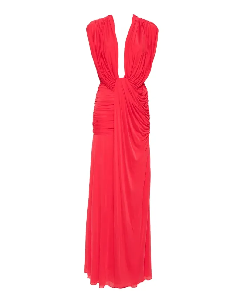 Christopher Esber Ripple ruched draped maxi dress - Rot Rot