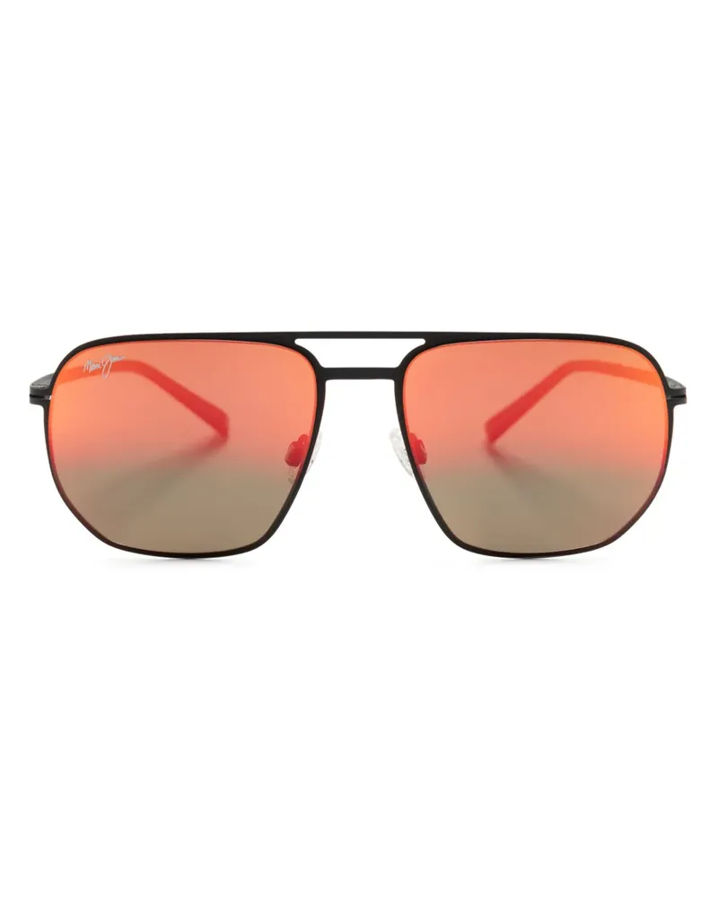 Maui Jim Shark's Cove Pilotenbrille - Orange Orange