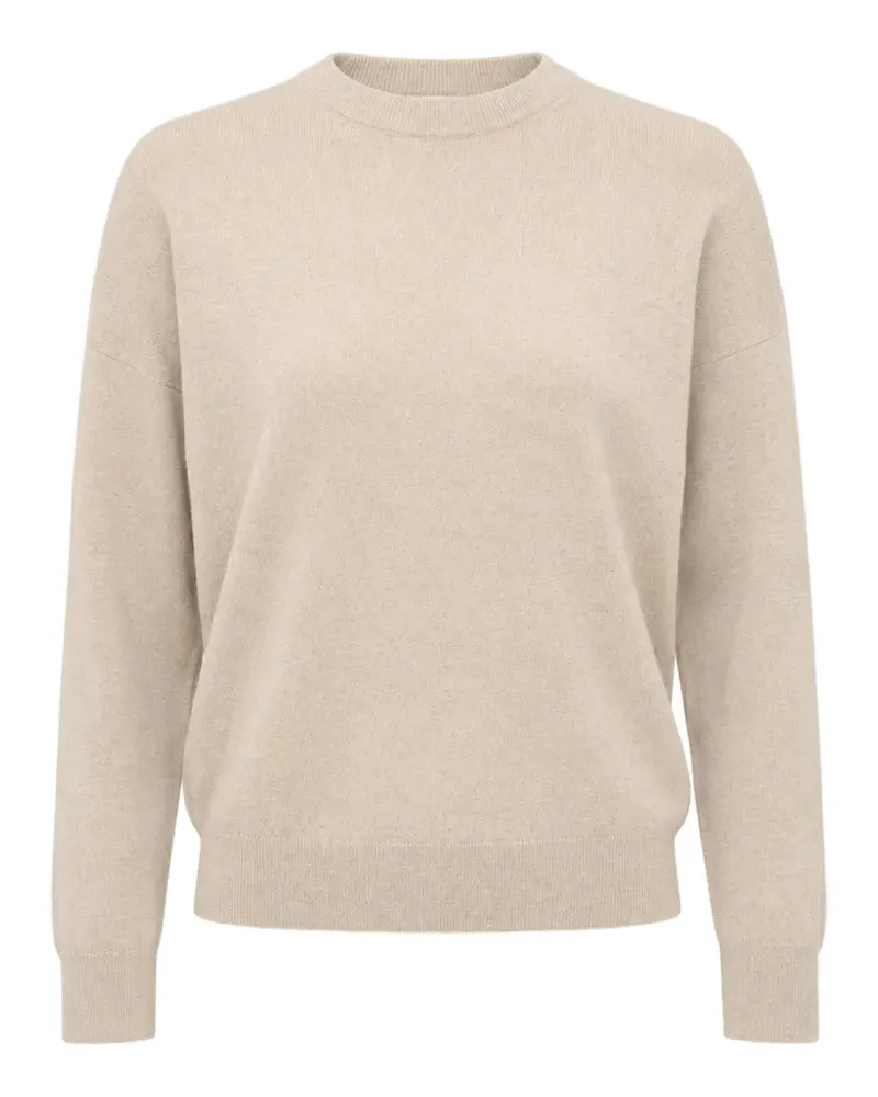 Brunello Cucinelli Kaschmirpullover mit rundem Ausschnitt - Nude Nude