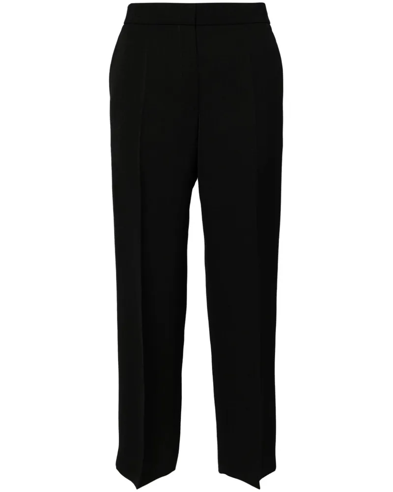 Jil Sander Gerade Taillenhose - Schwarz Schwarz