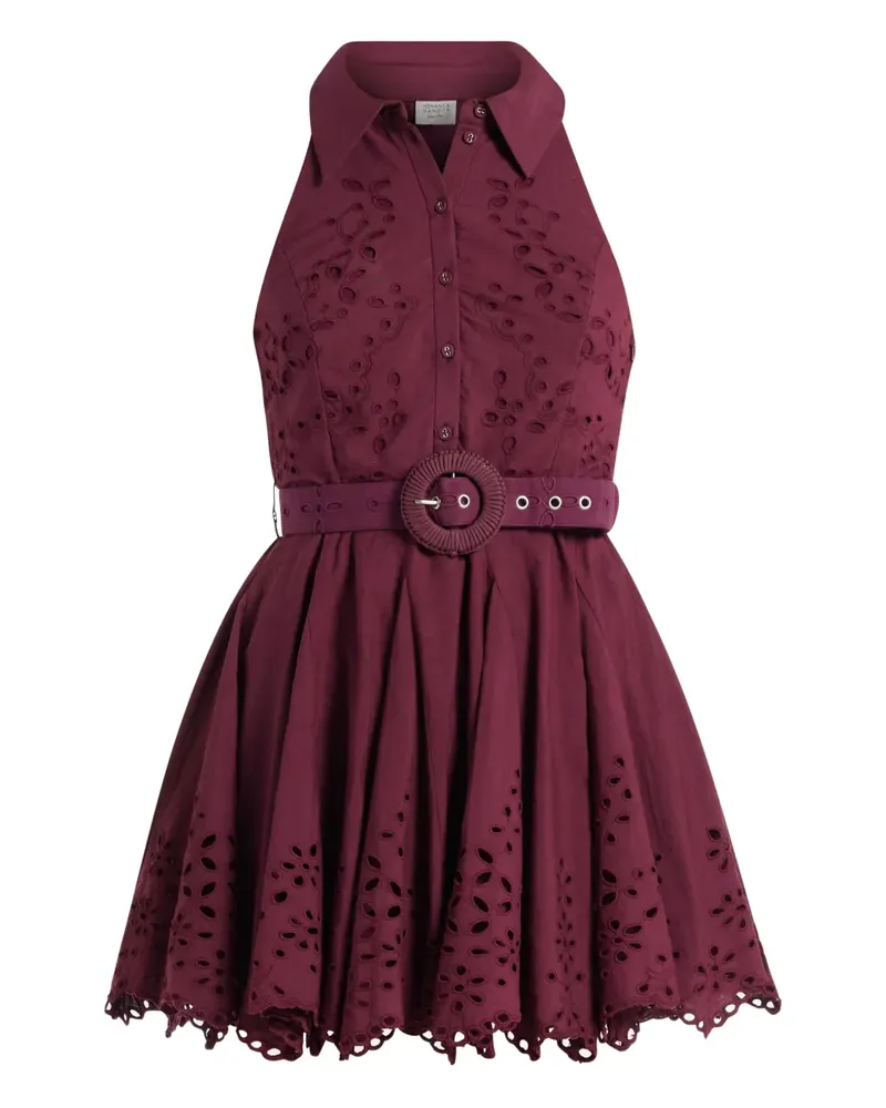 Hemant & Nandita Mahi Minikleid mit Gürtel - Violett Violett