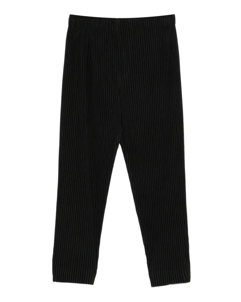 Issey Miyake Plissierte Hose - Schwarz Schwarz