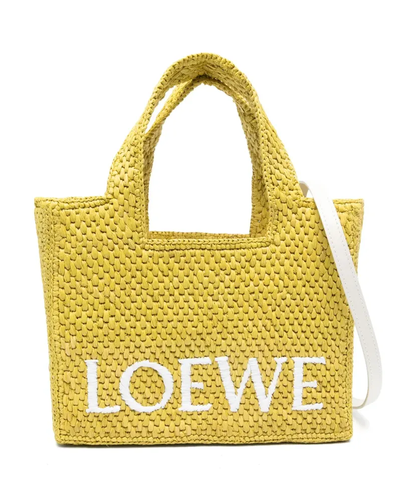 Loewe Kleine Font Tote Bag - Gelb Gelb