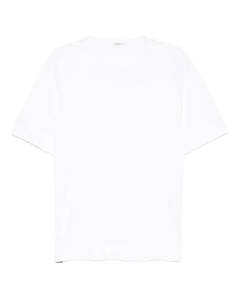 TRANSIT Klassisches T-Shirt - Weiß Weiß