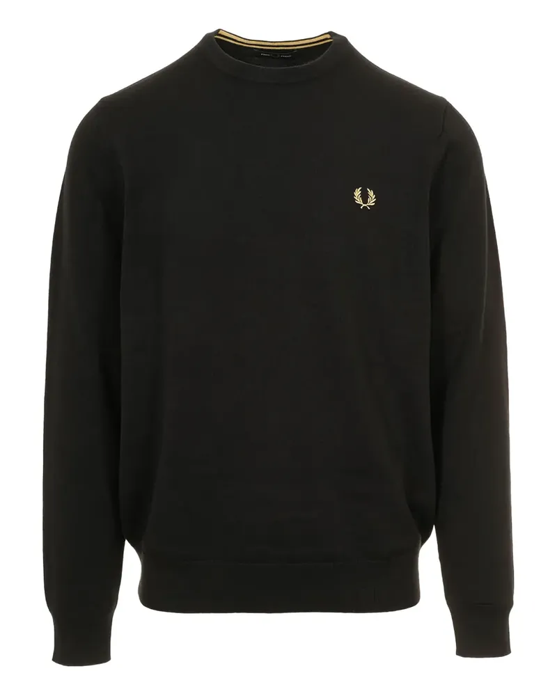 Fred Perry Pullover mit Rundhalsausschnitt - Schwarz Schwarz