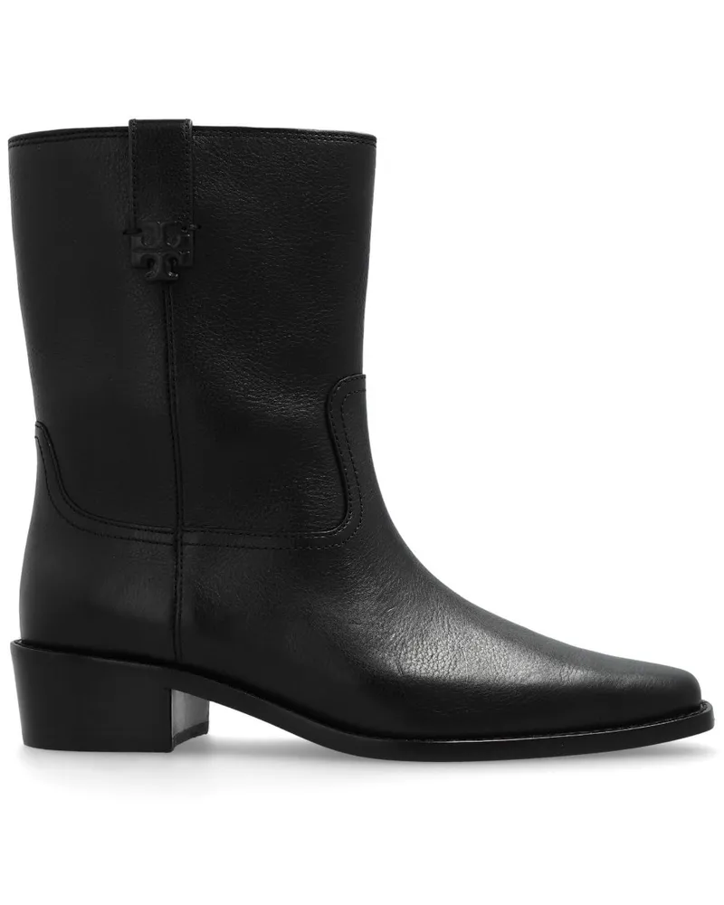 Tory Burch City Western Stiefeletten 35mm - Schwarz Schwarz
