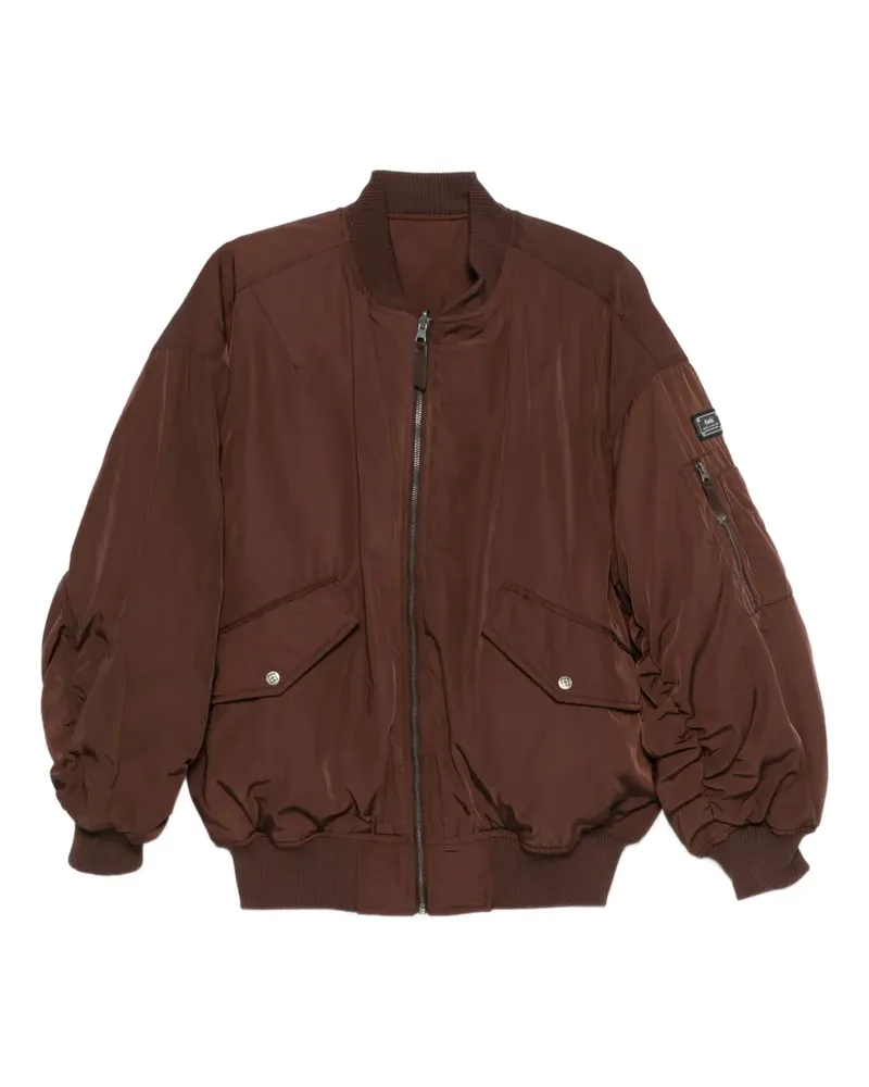 ksubi zip-up bomber jacket - Braun Braun