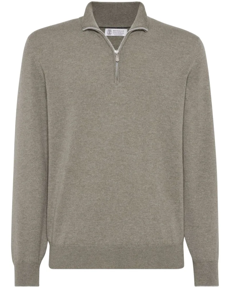 Brunello Cucinelli Poloshirt aus Kaschmir - Grün Grün