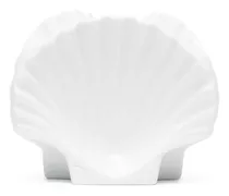 Kerzenhalter aus Porzellan in Muschelform - Weiß