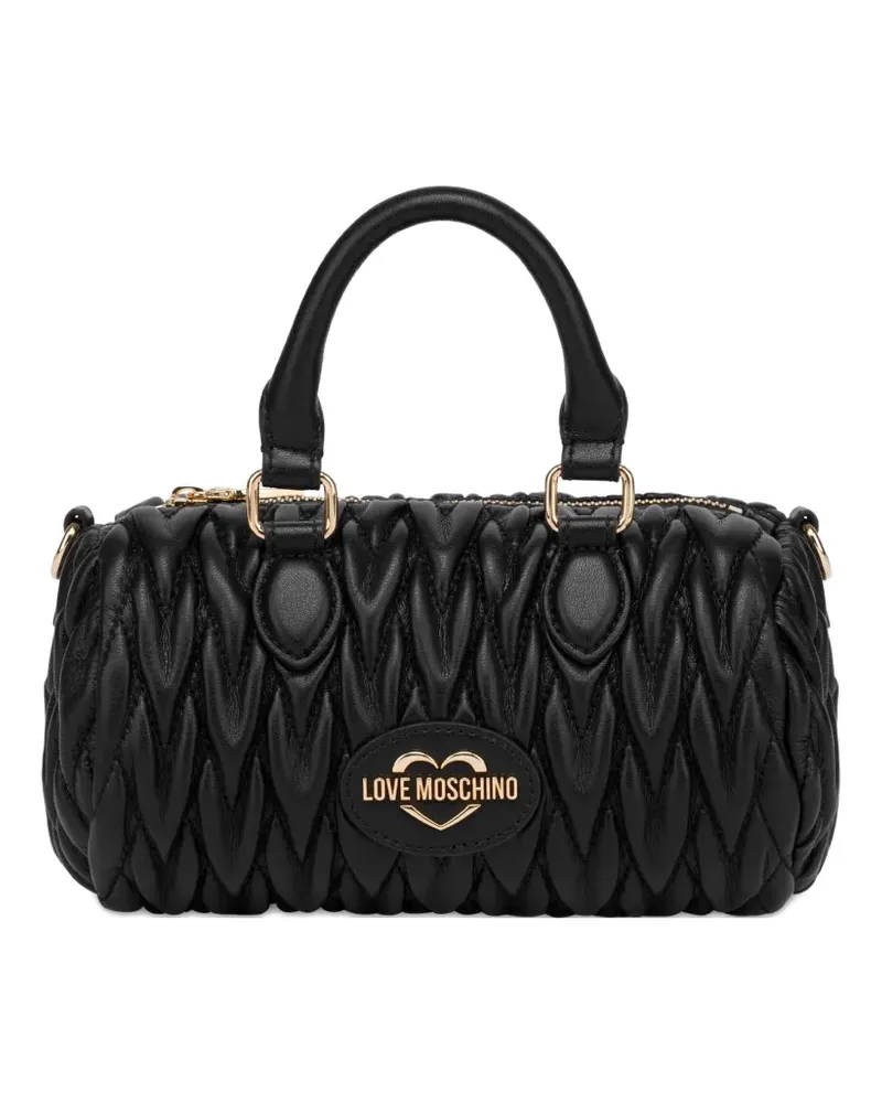 Moschino Tote Bag mit Logo-Schriftzug - Schwarz Schwarz