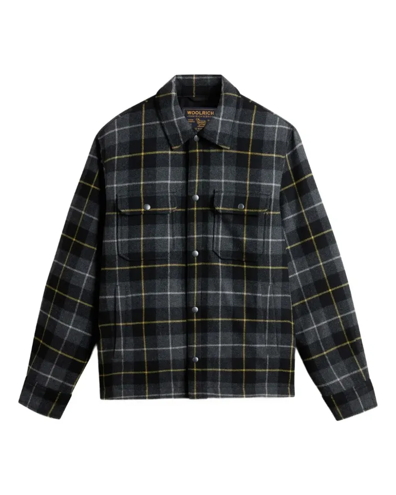 Woolrich Karierte Alaskan Hemdjacke - Schwarz Schwarz