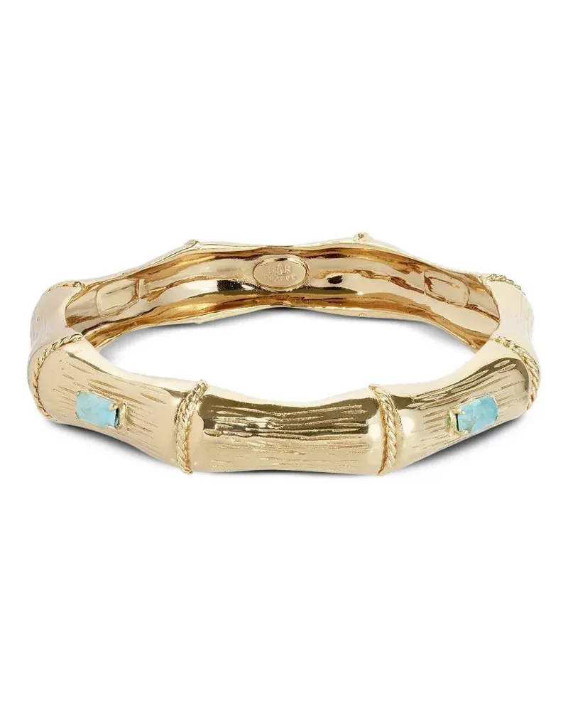 Gas Bijoux Bamboo Armband mit Türkis - Gold Gold