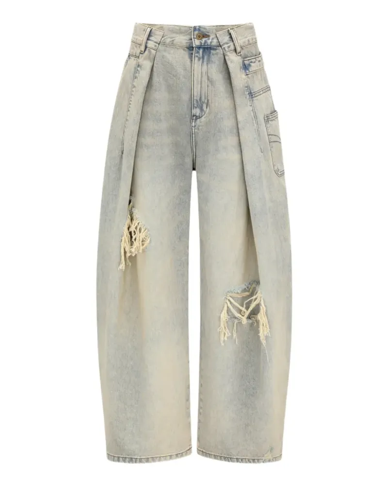 Feng Chen Wang Jeans im Distressed-Look - Blau Blau