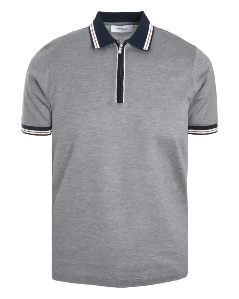 Gran Sasso Poloshirt aus Baumwolle - Grau Grau