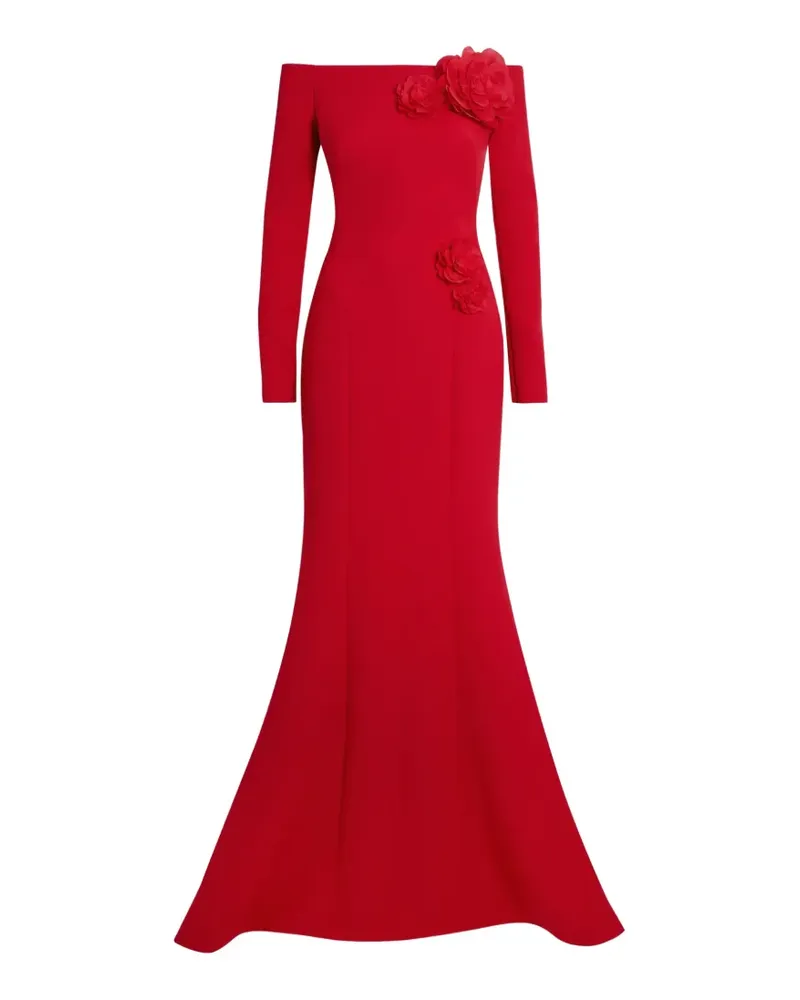 Safiyaa Rory off-the-shoulder maxi dress - Rot Rot