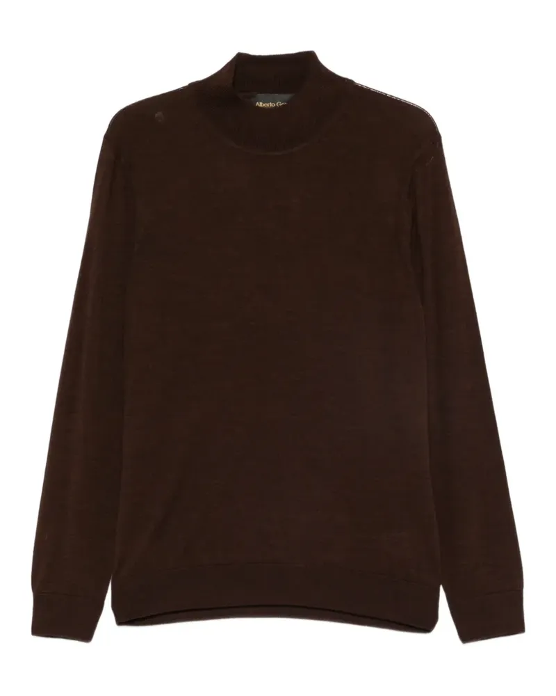 Alberto Gozzi high-neck wool sweater - Braun Braun