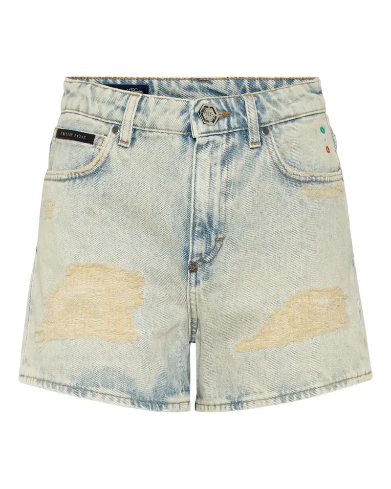 Philipp Plein Klassische Jeans-Shorts - Blau Blau
