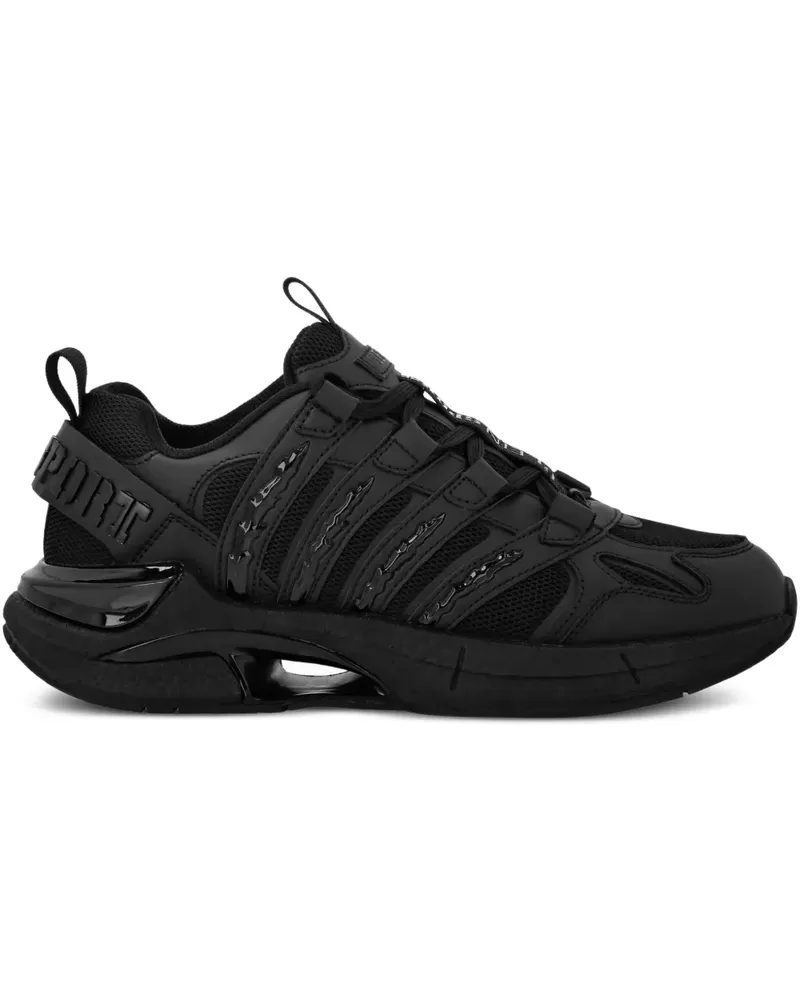 Philipp Plein Sneakers mit Kontrastbesatz - Schwarz Schwarz